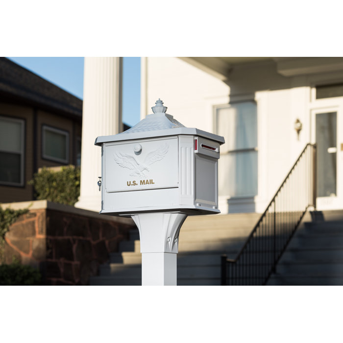 Gibraltar Mailboxes Hamilton Locking Post Mounted Mailbox & Reviews